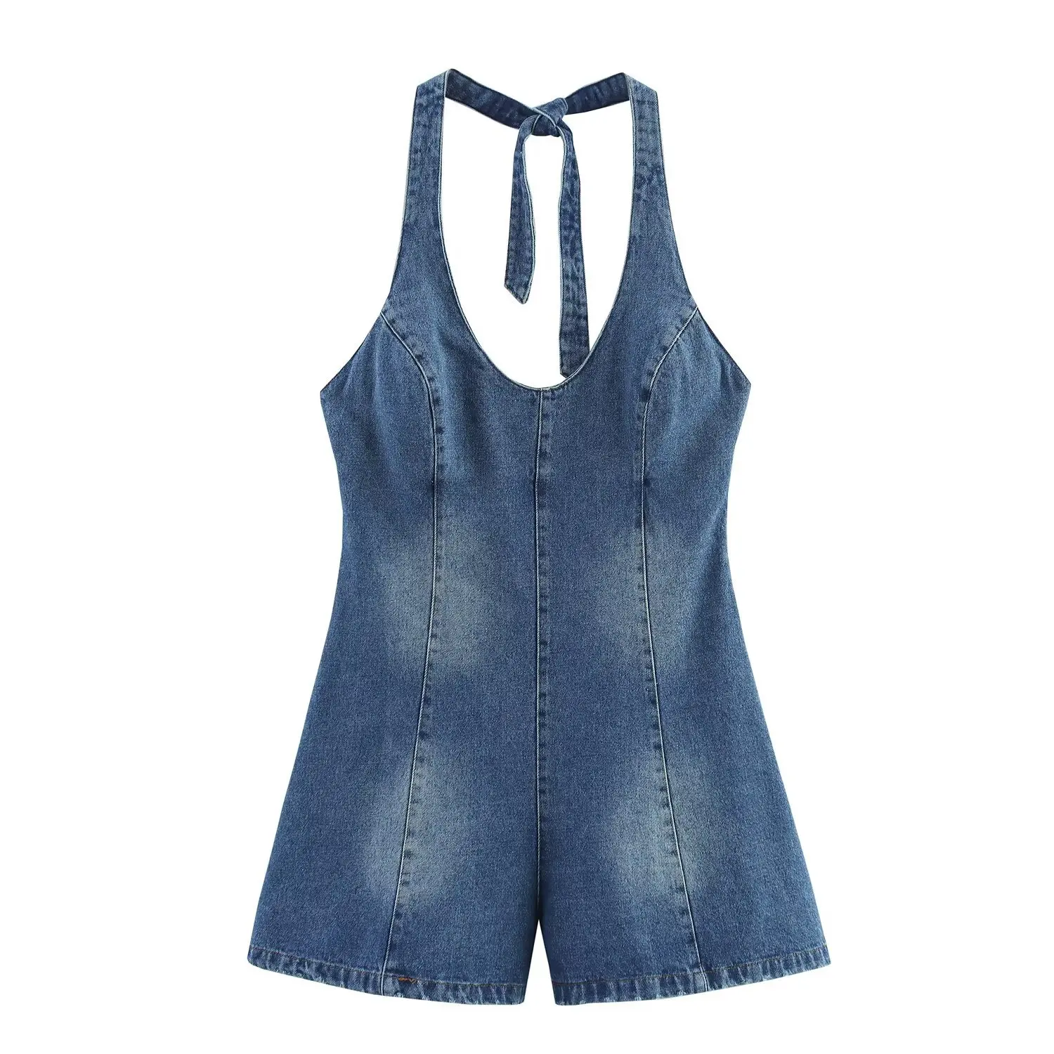 Women's Sexy Hanging Neck Backless Denim One-piece Shorts Summer New Y2K Waisted Slim High Street V-Neck One-piece Pants
Women's Sexy Hanging Neck Backless Denim One-piece Shorts Summer New Y2K Waisted Slim High Street V-Neck One-piece Pants