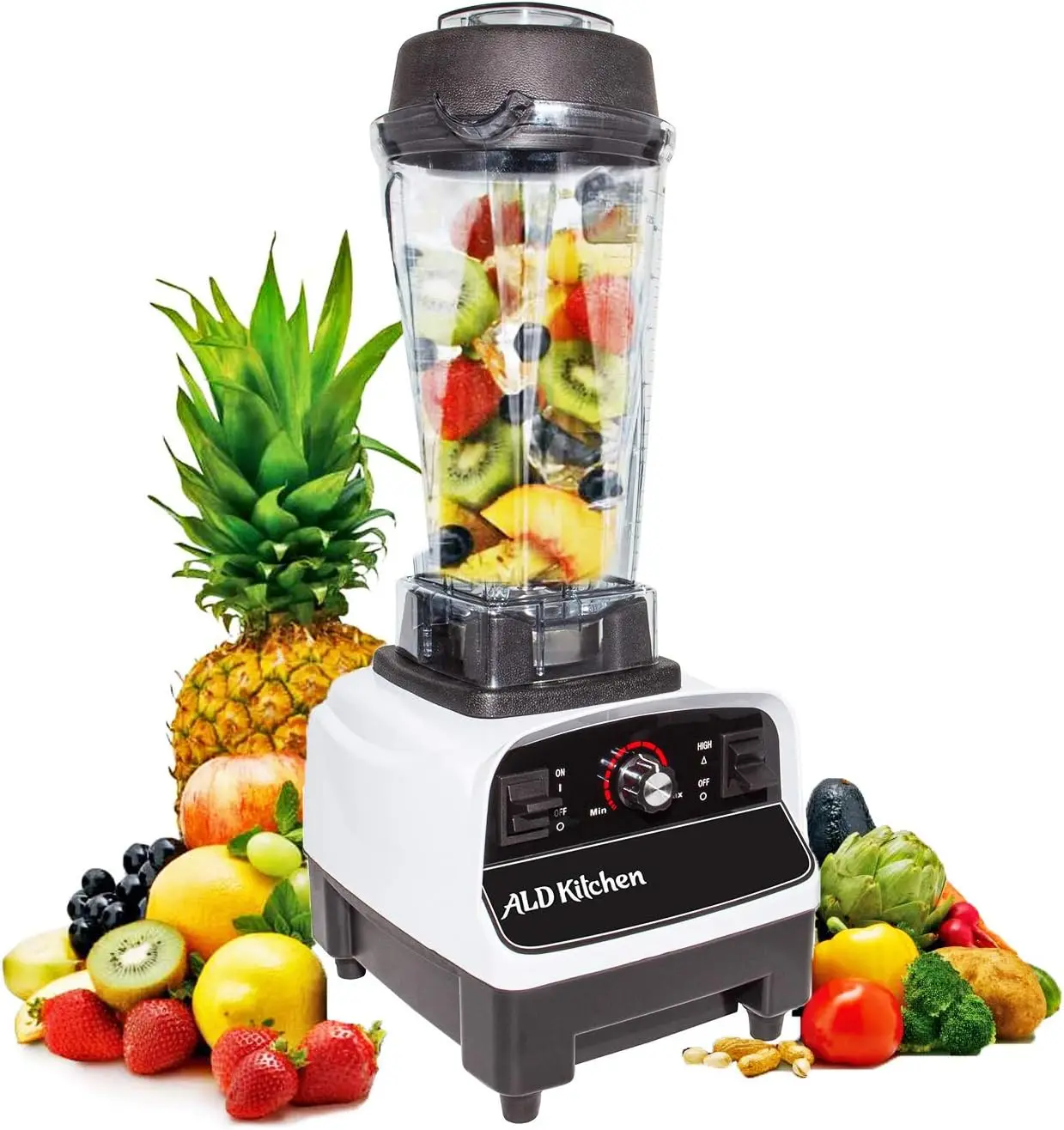 Countertop Commercial Blender | 67 Oz (2L) | Smoothies, Cocktails, etc | Portable Blender | 110V (A-BL767A)
Countertop Commercial Blender | 67 Oz (2L) | Smoothies, Cocktails, etc | Portable Blender | 110V (A-BL767A)