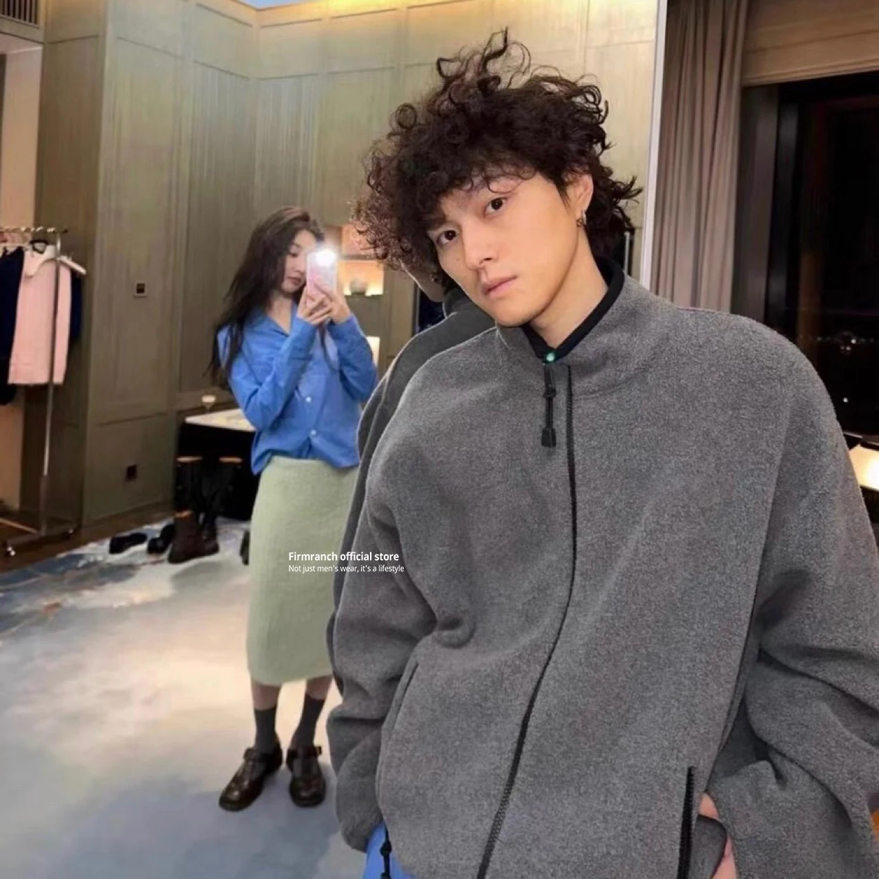 Firmranch New Spring 2025 Chic Ash Grey Fleece Zip-Up Jacket For Men Women Couple Stand Collar Loose Polar Fleece Casual Coat
Firmranch New Spring 2025 Chic Ash Grey Fleece Zip-Up Jacket For Men Women Couple Stand Collar Loose Polar Fleece Casual Coat
