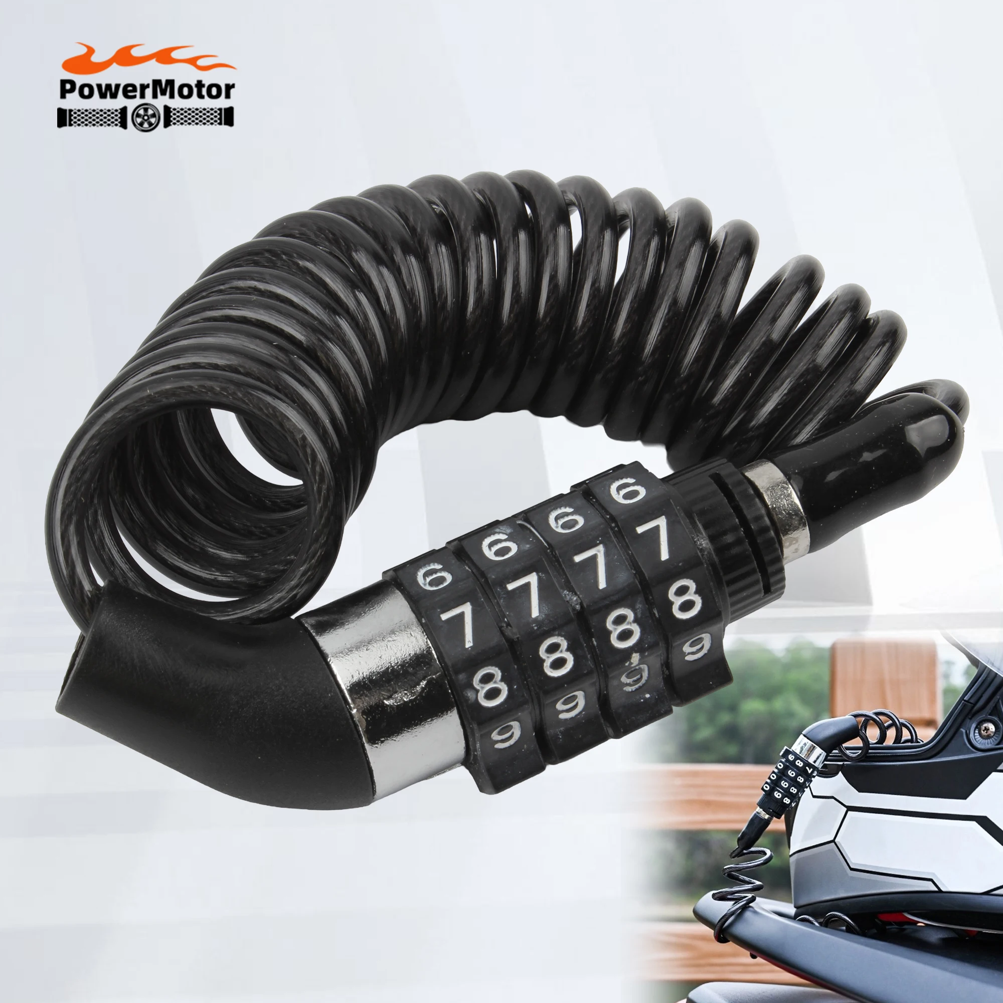Motorcycle Mini Password Lock Portable Helmet Lock Durable Steel Wire Lock Frame Lock MotorBike Bike Accessories Enduro
Motorcycle Mini Password Lock Portable Helmet Lock Durable Steel Wire Lock Frame Lock MotorBike Bike Accessories Enduro