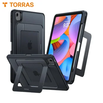 TORRAS-Adjustable Stand Case with Pen Holder, iPad Cover, iPad Air5, Air 4, 10.9Inch, iPad Pro, 2020 Version iPad Pro 202411Inch