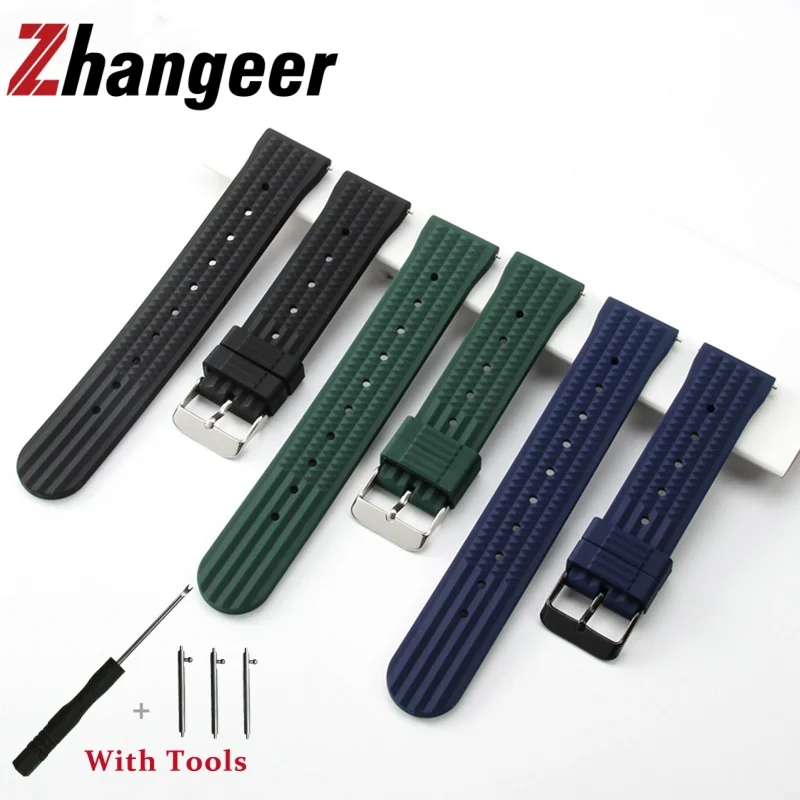 20mm 22mm Quick Release Silicone Waterproof Watch Strap for Universal Rubber Sport Watch Bracelet Accessories with Tool
20mm 22mm Quick Release Silicone Waterproof Watch Strap for Universal Rubber Sport Watch Bracelet Accessories with Tool