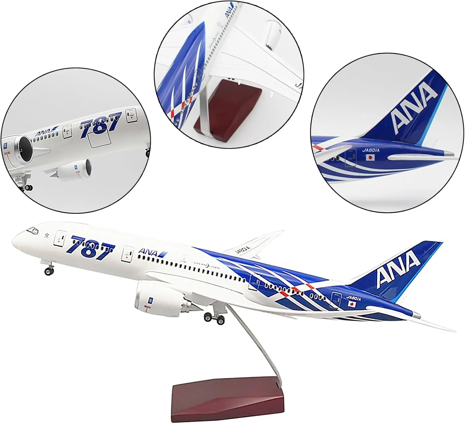 1:130 Scale Japan Airways ANA B787 Die-Cast Replica Airplane 47cm Resin Aircraft Model W Light & Wheels Collected Aviation Kids
1:130 Scale Japan Airways ANA B787 Die-Cast Replica Airplane 47cm Resin Aircraft Model W Light & Wheels Collected Aviation Kids