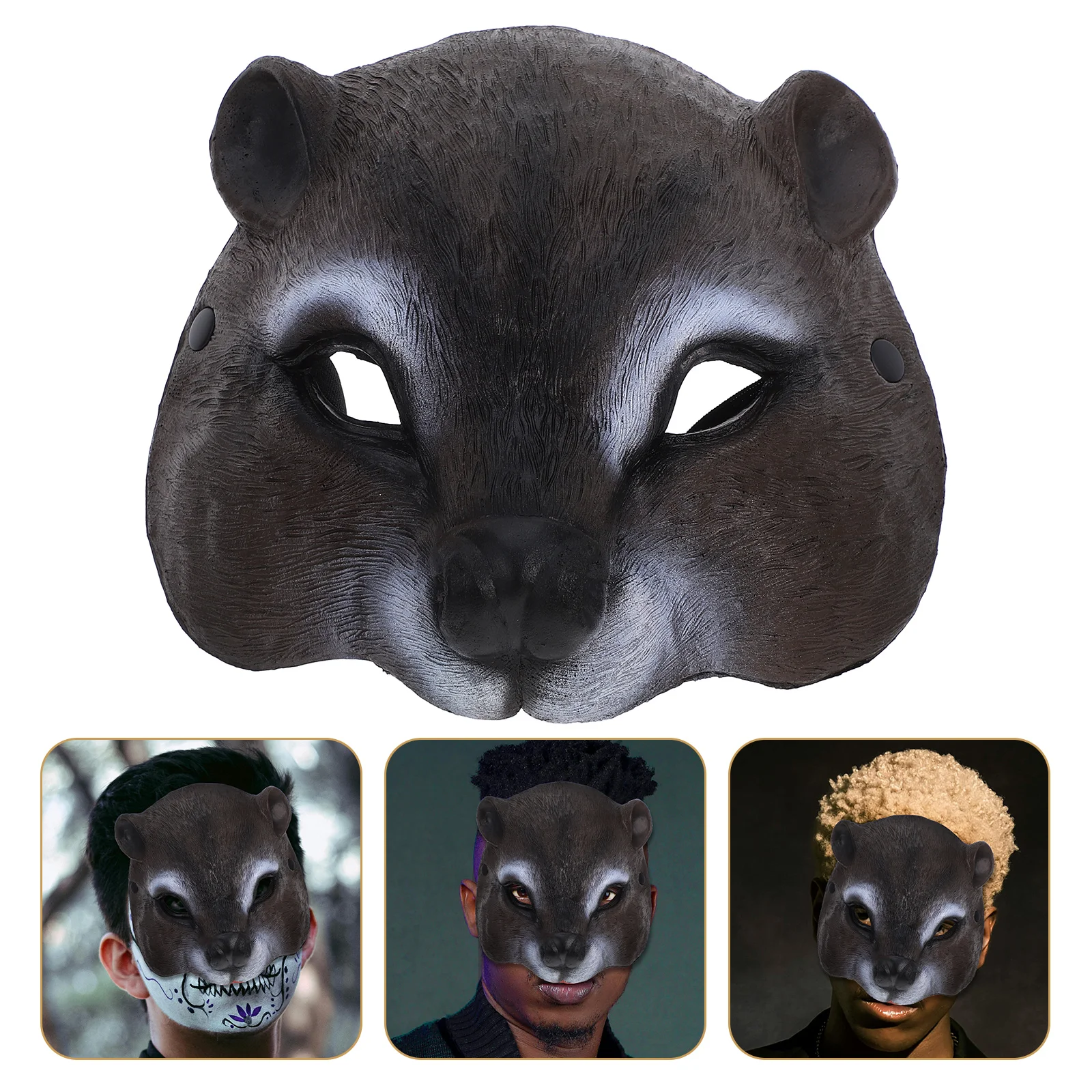 Squirrel Face Animal Cosplay Half Face Masks for Adults Kids Halloween Masquerade Party Supplies Halloween Cosplay Mask PU Foam
Squirrel Face Animal Cosplay Half Face Masks for Adults Kids Halloween Masquerade Party Supplies Halloween Cosplay Mask PU Foam