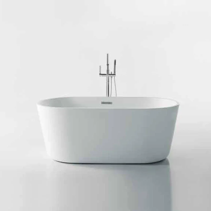 z Китай Ванна для ванной комнаты Сплошная поверхность Цветная акриловая отдельно стоящая ванна