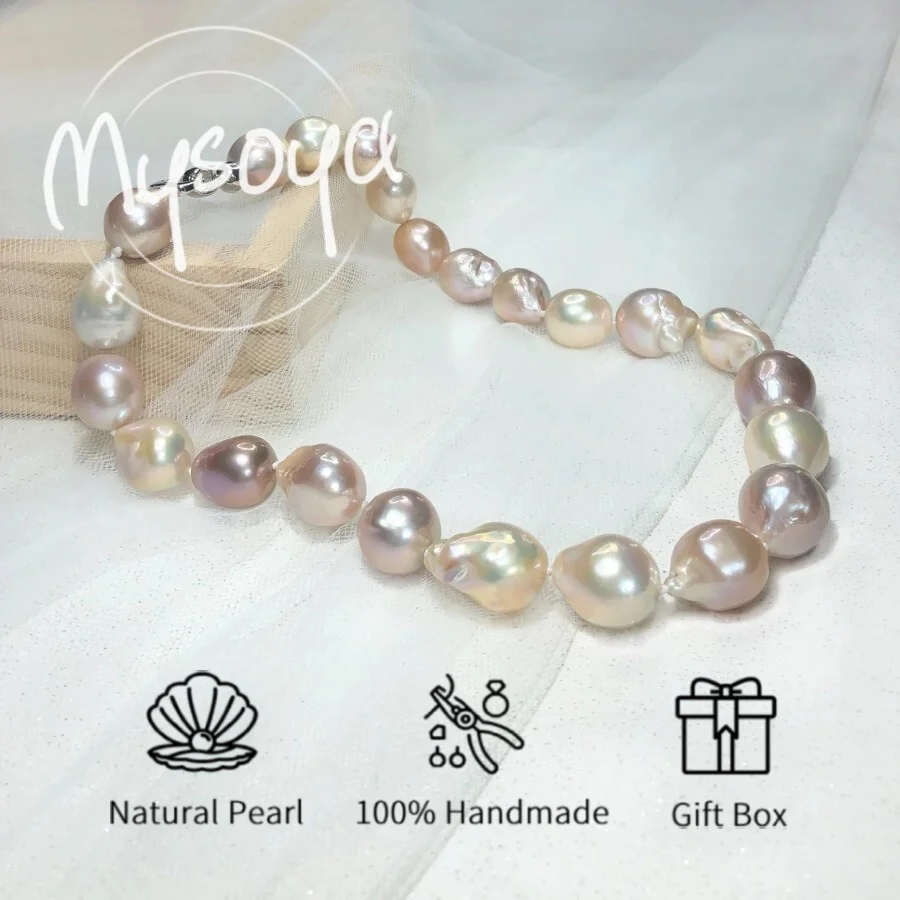 MYSOYA 11-13 мм красочное жемчужное ожерелье в стиле барокко для женщин и мужчин с подарочной коробкой идеальный подарок на свадьбу, день рождения, Рождество, Новый год
MYSOYA 11-13 мм красочное жемчужное ожерелье в стиле барокко для женщин и мужчин с подарочной коробкой идеальный подарок на свадьбу, день рождения, Рождество, Новый год