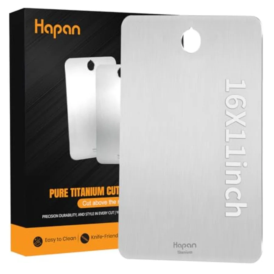 X-Large 100 Pure Titanium Cutting Board for Kitchen Non Toxic Long Lasting Ideal for Meat Fish Fruit Vegetables Easy Clean Heal
X-Large 100 Pure Titanium Cutting Board for Kitchen Non Toxic Long Lasting Ideal for Meat Fish Fruit Vegetables Easy Clean Heal