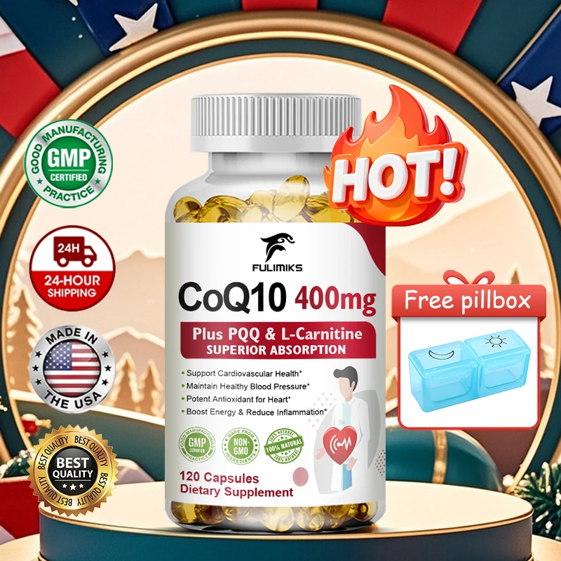 Капсулы CoQ10 400 мг, чисто веганские, для метаболизма, снятия усталости и общего оздоровления, оптимальная антиоксидантная защита
Капсулы CoQ10 400 мг, чисто веганские, для метаболизма, снятия усталости и общего оздоровления, оптимальная антиоксидантная защита