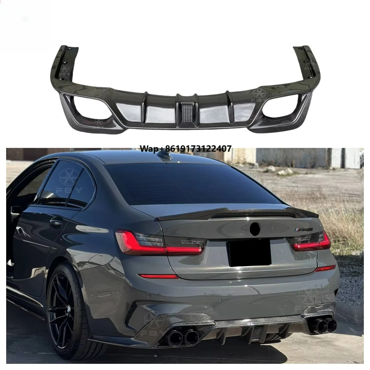 Style Carbon Fiber M340i Rear Bumper Diffuser for G20 M-Sport 3 Series 2019+ Rear Diffuser
Style Carbon Fiber M340i Rear Bumper Diffuser for G20 M-Sport 3 Series 2019+ Rear Diffuser