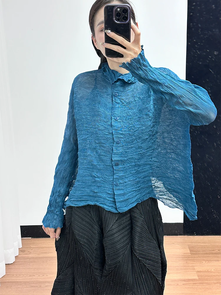Simple Pure Color Long Sleeve Folded Cardigan Summer New Style Casual Vintage Polyester Fiber Women's Jacket Commute Style
Simple Pure Color Long Sleeve Folded Cardigan Summer New Style Casual Vintage Polyester Fiber Women's Jacket Commute Style