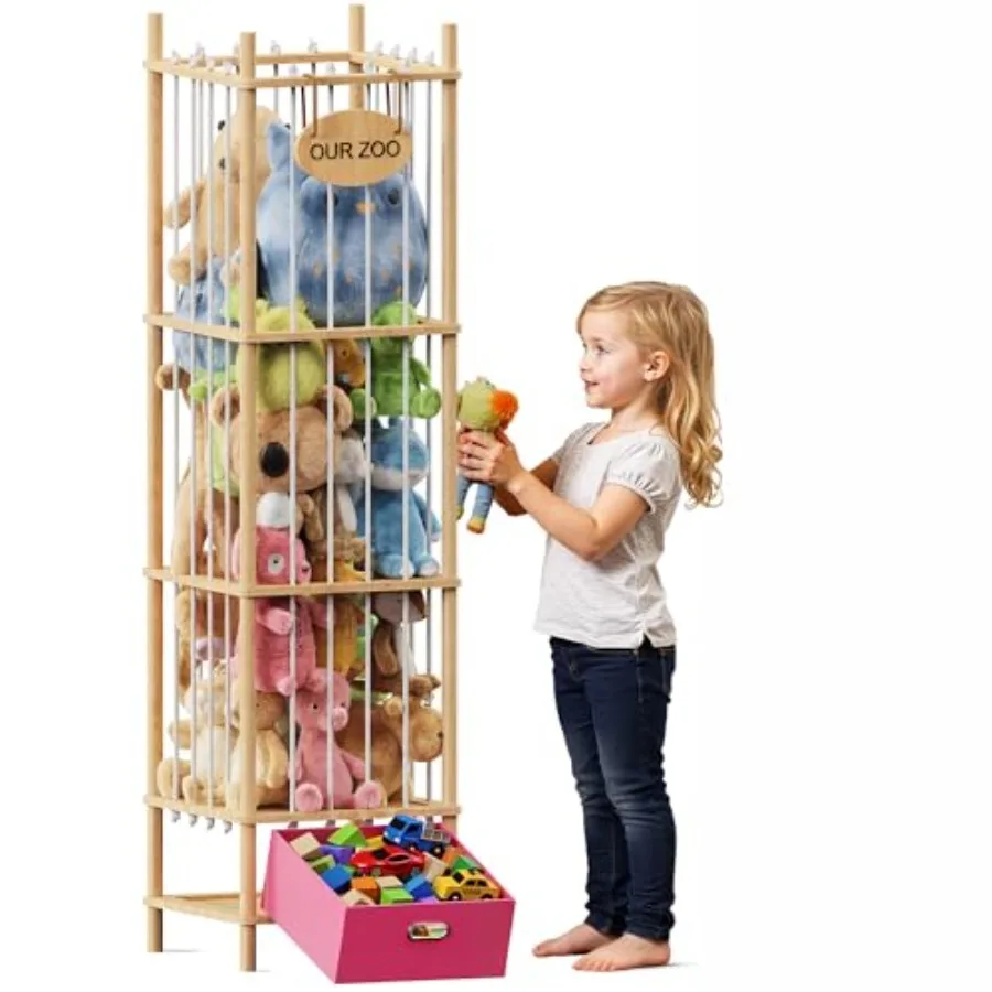 Stuffed Animal Storage Zoo Wood Toy Storage Organizer with Drawer Large Toy Chest Stuffed animal holder for Nursery Playroom Be
Stuffed Animal Storage Zoo Wood Toy Storage Organizer with Drawer Large Toy Chest Stuffed animal holder for Nursery Playroom Be