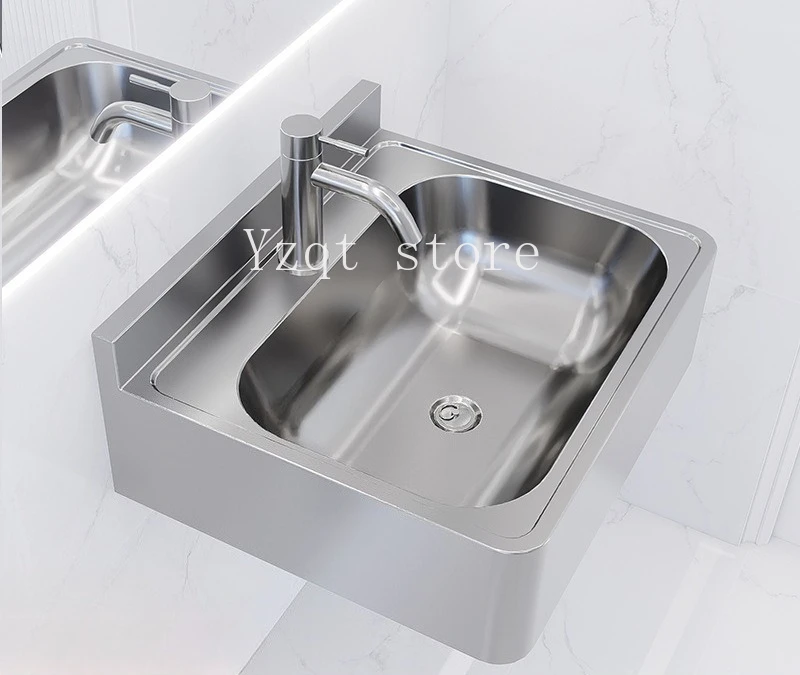 304 Stainless Steel Wall Mounted Bathroom Sink Thickened Wash Basin
304 Stainless Steel Wall Mounted Bathroom Sink Thickened Wash Basin