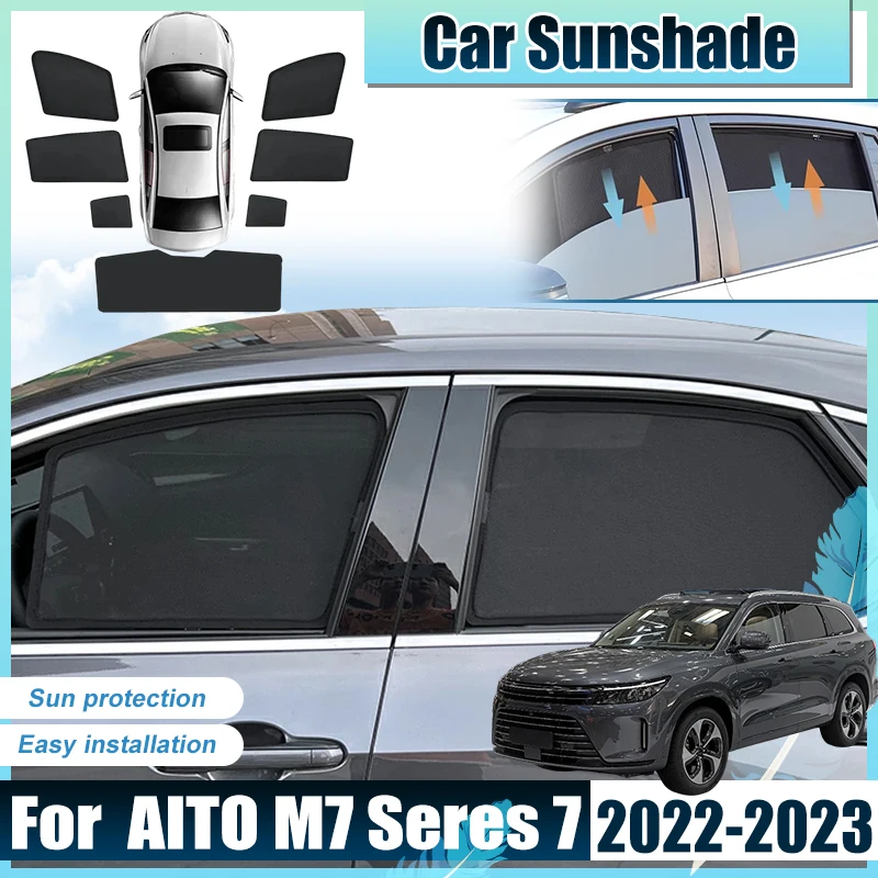 For AITO M7 Accessories Seres 7 2022 2023 Car Window Sun Shades Covers Mesh light Shield Sun Blocker Screen Baffle UV Protector
For AITO M7 Accessories Seres 7 2022 2023 Car Window Sun Shades Covers Mesh light Shield Sun Blocker Screen Baffle UV Protector