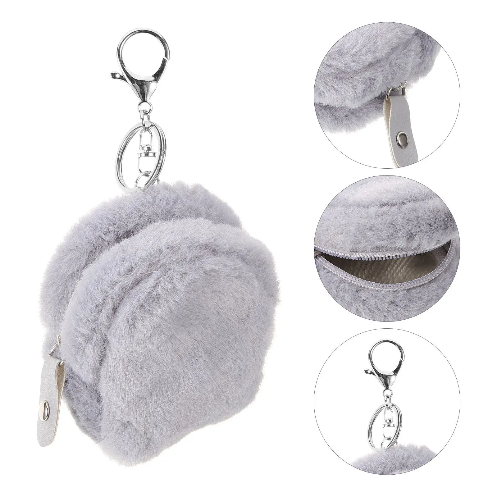 Очаровательный мини-кошелек-брелок с мягкой поверхностью для женщин, на молнии, для монет и мелочи, компактный, удобный для путешествий, женский маленький кошелек
Очаровательный мини-кошелек-брелок с мягкой поверхностью для женщин, на молнии, для монет и мелочи, компактный, удобный для путешествий, женский маленький кошелек