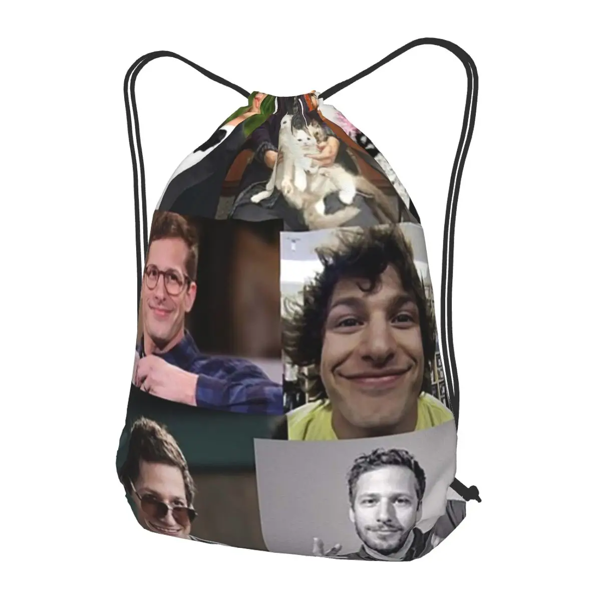 Andy Samberg (jake Peralta) Pic Collage Backpacks Multi-function Drawstring Bags Storage Bag Book Bags for Man Woman Students
Andy Samberg (jake Peralta) Pic Collage Backpacks Multi-function Drawstring Bags Storage Bag Book Bags for Man Woman Students