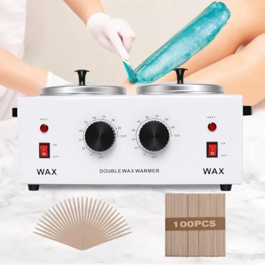 Wax Warmer Double Pot Professional Electric Heater for Facial Body Spa and Salon 1.2L Dual Adjustable Temperature with 100 Wood
Wax Warmer Double Pot Professional Electric Heater for Facial Body Spa and Salon 1.2L Dual Adjustable Temperature with 100 Wood