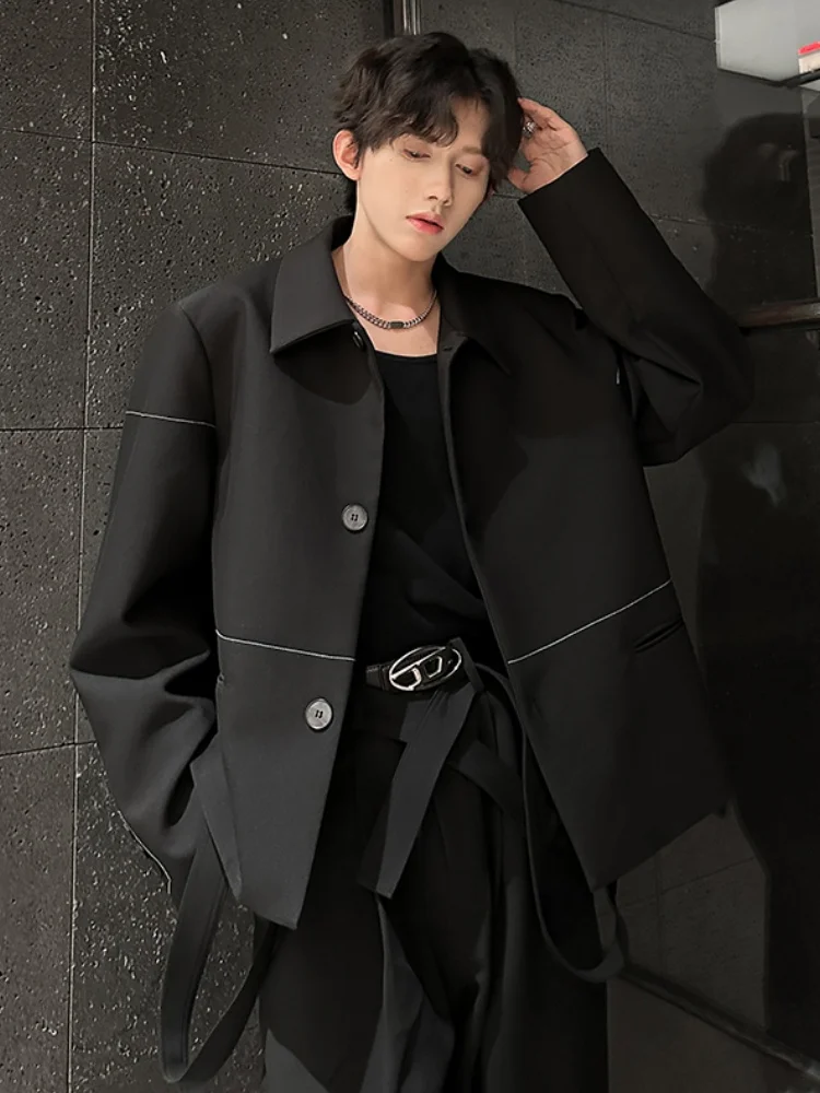 Bla oulder Pad Suit Jaet Men's Casual Sle Spring Season Faion Brand Light Maturi Trending Leisure Small Western C...
Bla oulder Pad Suit Jaet Men's Casual Sle Spring Season Faion Brand Light Maturi Trending Leisure Small Western C...