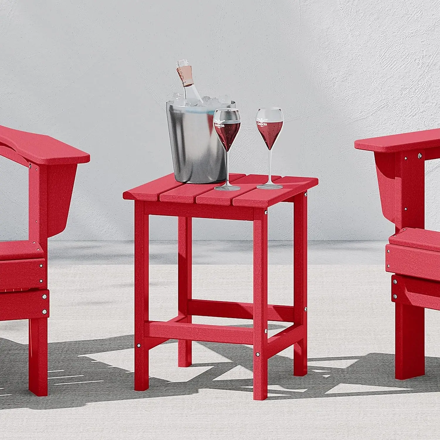 Malibu Square Outdoor Side Table for Adirondack Chair, Red, Customized
Malibu Square Outdoor Side Table for Adirondack Chair, Red, Customized