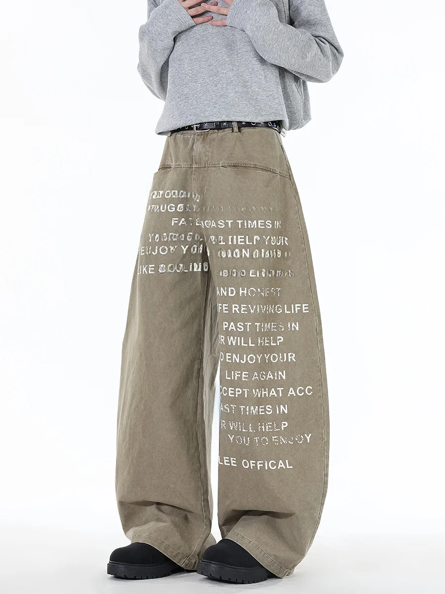 Boyue American Letter Print Jeans ex Loose Fit Casual High Waist Zipper Closure All Season Faionable Wide Leg Pants
Boyue American Letter Print Jeans ex Loose Fit Casual High Waist Zipper Closure All Season Faionable Wide Leg Pants