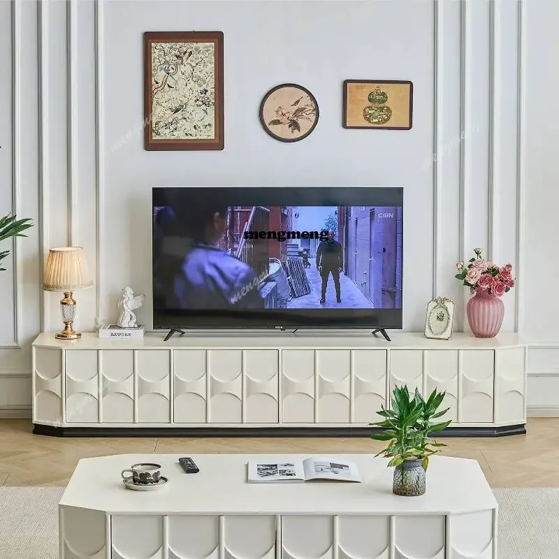 Hot sales French cream wind TV cabinet coffee table combination modern retro style living room high-end TV cabinet
Hot sales French cream wind TV cabinet coffee table combination modern retro style living room high-end TV cabinet