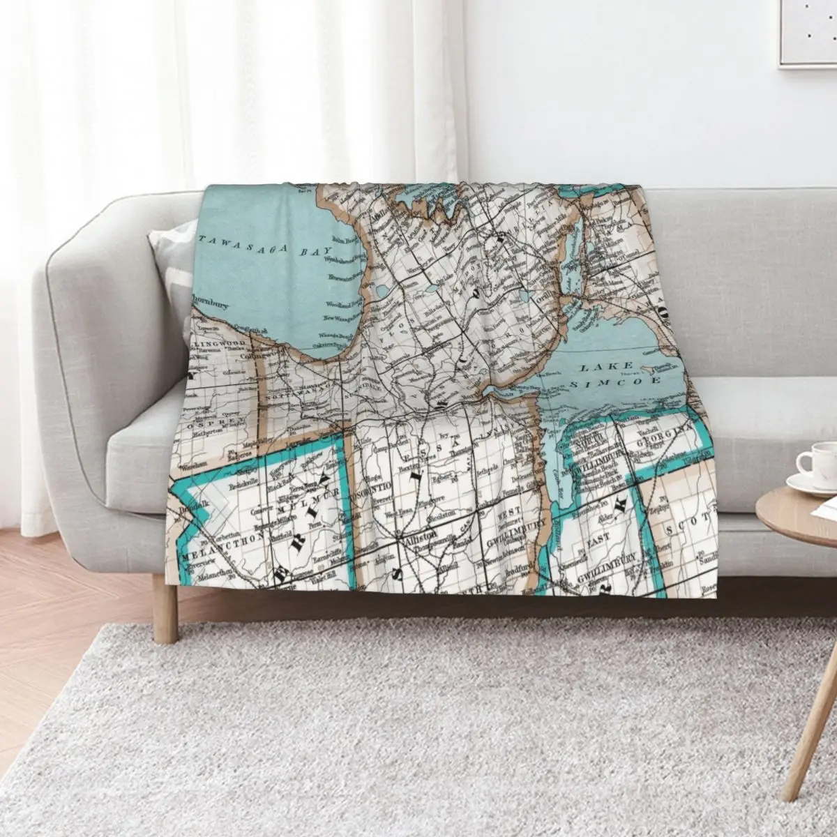 Map of Simcoe County, Ontario, Canada Throw Blanket Decorative Sofas Kid'S Multi-Purpose Shaggy Blankets
Map of Simcoe County, Ontario, Canada Throw Blanket Decorative Sofas Kid'S Multi-Purpose Shaggy Blankets