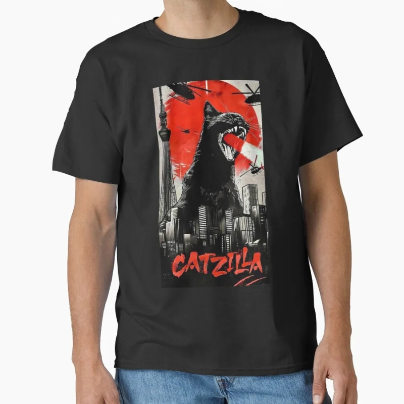 CATZILLA 2 King of Monster Gift t shirt for Cat Lover Short Sleeve Graphic tee Cute kitty y2k clothes All size Tops
CATZILLA 2 King of Monster Gift t shirt for Cat Lover Short Sleeve Graphic tee Cute kitty y2k clothes All size Tops