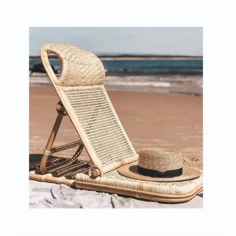 Modern Portable Folding Garden Leisure Lounger Outdoor Beach Chair Beach Folding Solid Wood Rattan Chair
Modern Portable Folding Garden Leisure Lounger Outdoor Beach Chair Beach Folding Solid Wood Rattan Chair