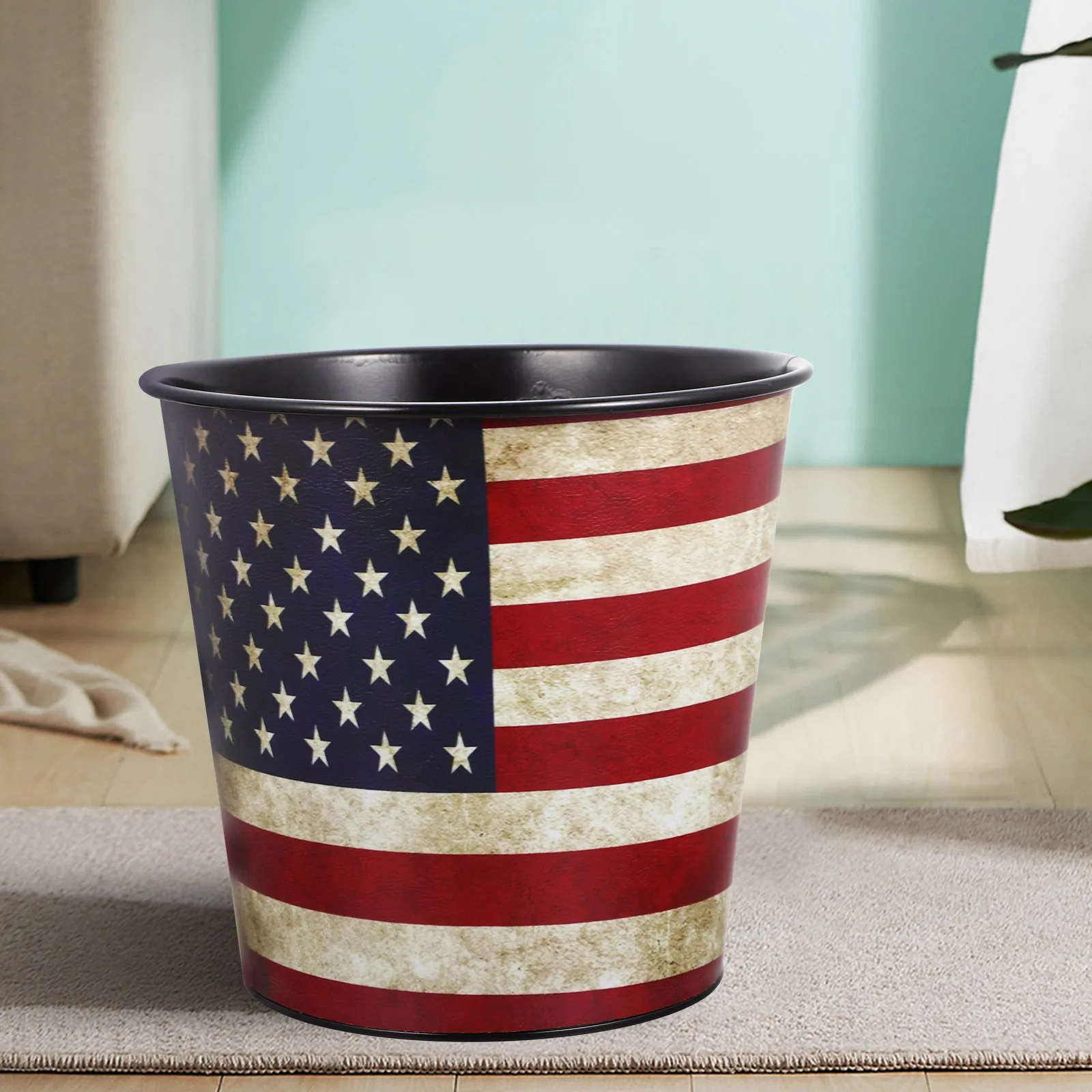 Retro Trash Bin Large Opening Household Garbage Can Office Kitchen Bedroom Living Room Storage Waste Container
Retro Trash Bin Large Opening Household Garbage Can Office Kitchen Bedroom Living Room Storage Waste Container