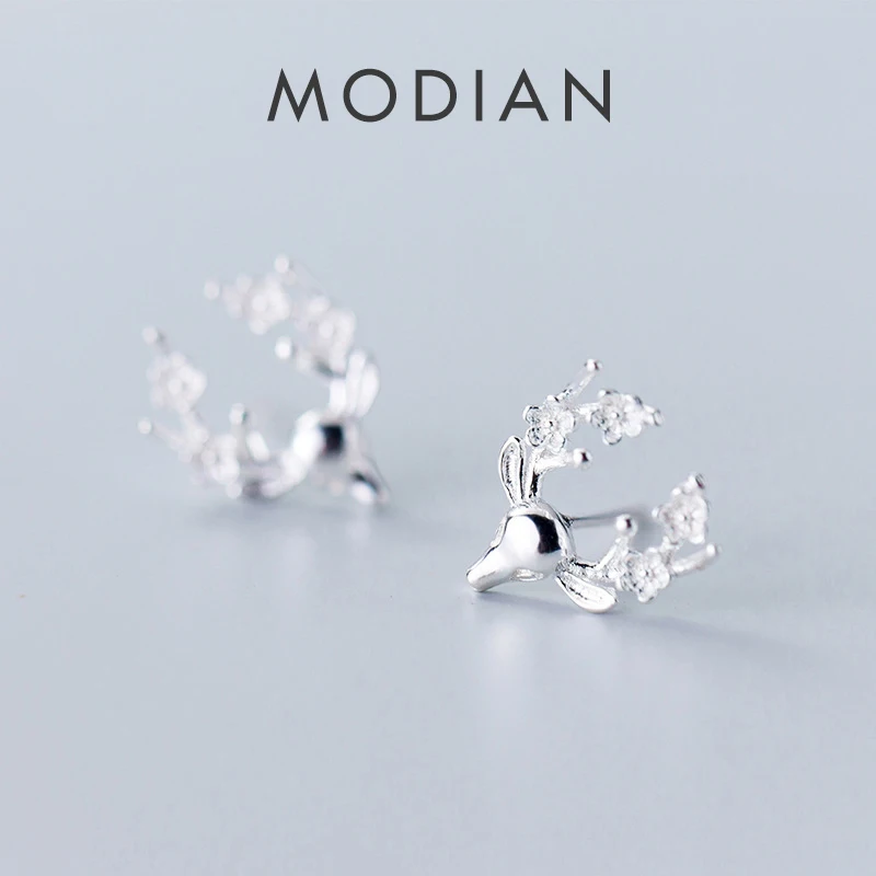 Modian Fantastic Cute Deer Flower Stud Earrings For Women Real Sterling Silver 925 Jewelry Fashion Tiny Charm Party Earring
Modian Fantastic Cute Deer Flower Stud Earrings For Women Real Sterling Silver 925 Jewelry Fashion Tiny Charm Party Earring