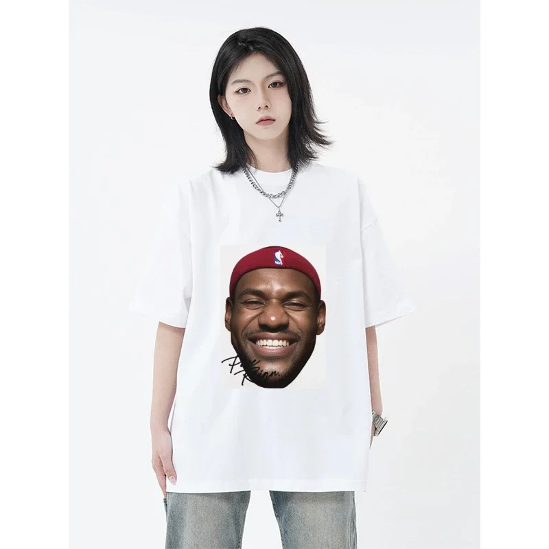 Basketball Star Print T-shirt Men's and Women's Short-sleeved Graphic Cotton T-shirt Summer Streetwear Brand T-shirt Y2k Top
Basketball Star Print T-shirt Men's and Women's Short-sleeved Graphic Cotton T-shirt Summer Streetwear Brand T-shirt Y2k Top
