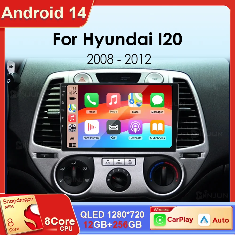 Android 14 Qualcomm Carplay For Hyundai i20 2008 2009 2010 2011 2012 Car Radio Stereo Multimedia Video Player WIFI Touchscreen
Android 14 Qualcomm Carplay For Hyundai i20 2008 2009 2010 2011 2012 Car Radio Stereo Multimedia Video Player WIFI Touchscreen