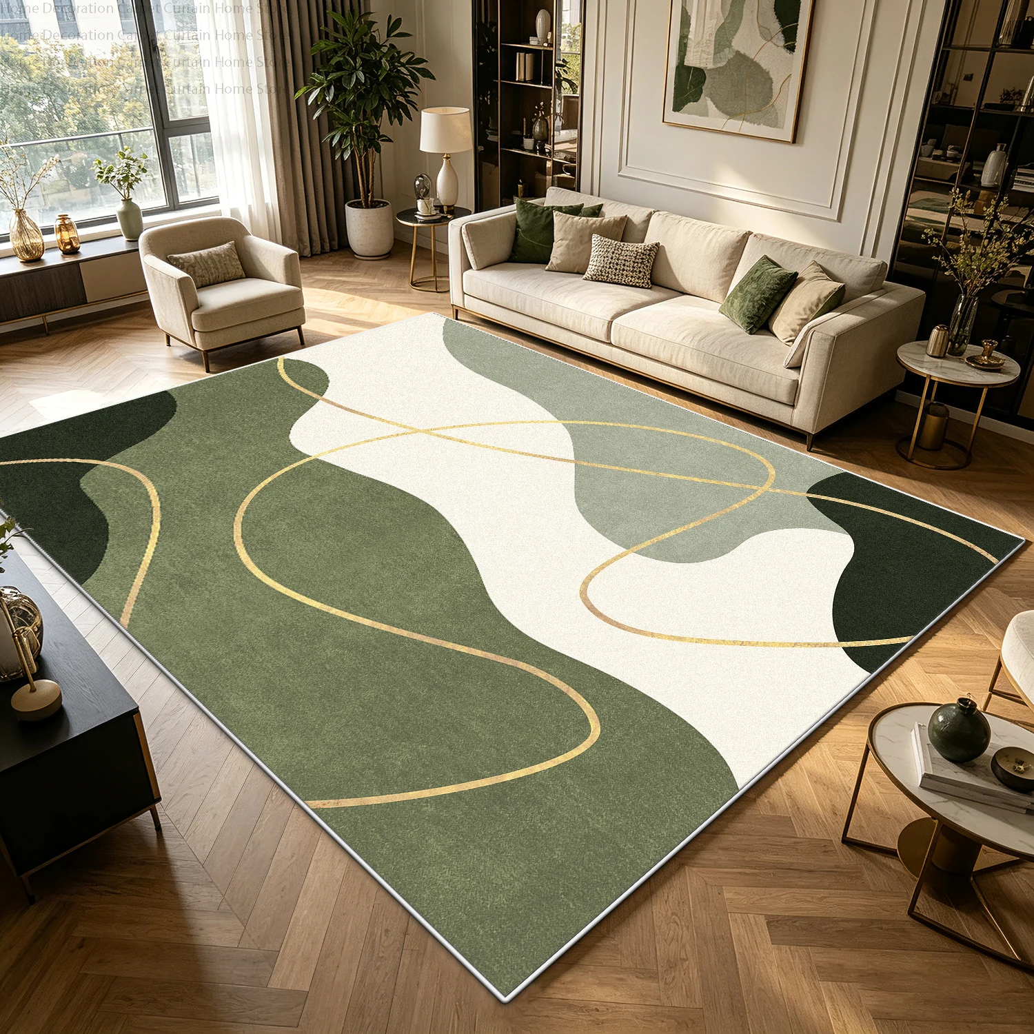 Modern Minimal Green Cream Abstract Carpet for Large Living Room Bedroom Rugs Soft Fluffy Non-slip Washable Lounge Floor Mats
Modern Minimal Green Cream Abstract Carpet for Large Living Room Bedroom Rugs Soft Fluffy Non-slip Washable Lounge Floor Mats
