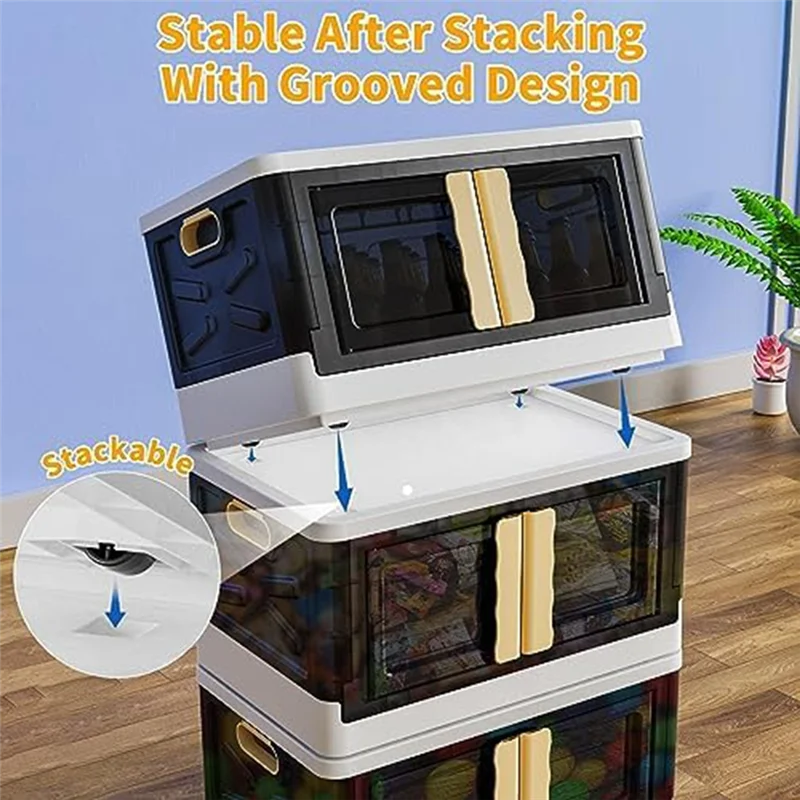 -PQWN 1 Piece Storage Bins With Doors And Lids Stackable PP For Closet Organizers And Storage, Storage Box With Wheels
-PQWN 1 Piece Storage Bins With Doors And Lids Stackable PP For Closet Organizers And Storage, Storage Box With Wheels