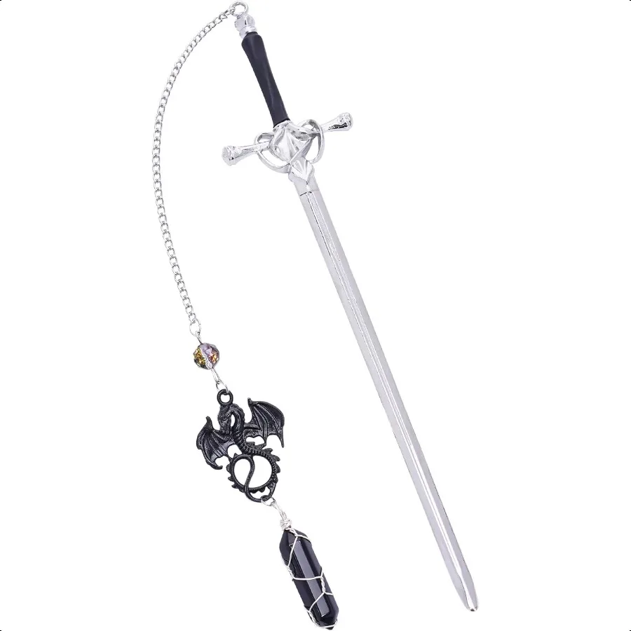 Fourth Wing Sword Bookmark Fantasy Dragon Book Marks Gift Reading Men Boys Cool Unique Funny Vintage Metal Crystal Page Marker 
Fourth Wing Sword Bookmark Fantasy Dragon Book Marks Gift Reading Men Boys Cool Unique Funny Vintage Metal Crystal Page Marker