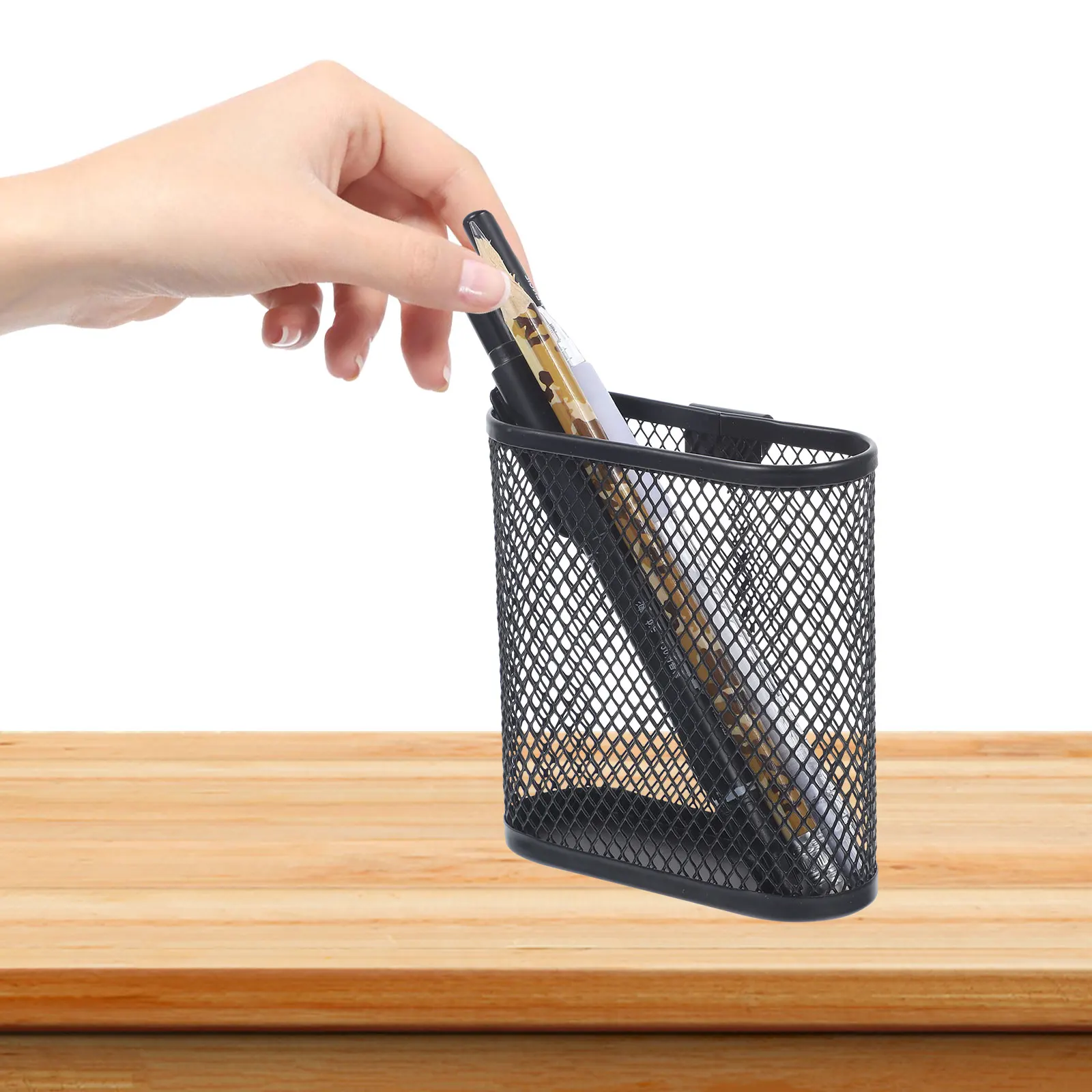 Iron Mesh Desk Office Desk Organizers Organizer Large Capacity Pencil Cup Stable Square Base Mesh Pen Holder Black Color
Iron Mesh Desk Office Desk Organizers Organizer Large Capacity Pencil Cup Stable Square Base Mesh Pen Holder Black Color