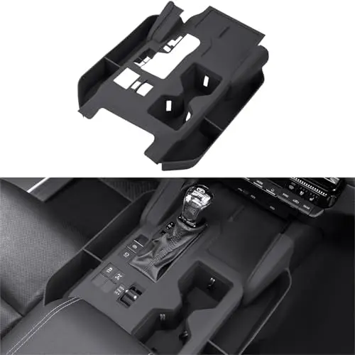 Silicone Center Console Cover for Prado 2024-2026 - Black Anti-Scratch Storage Tray Organizer
Silicone Center Console Cover for Prado 2024-2026 - Black Anti-Scratch Storage Tray Organizer