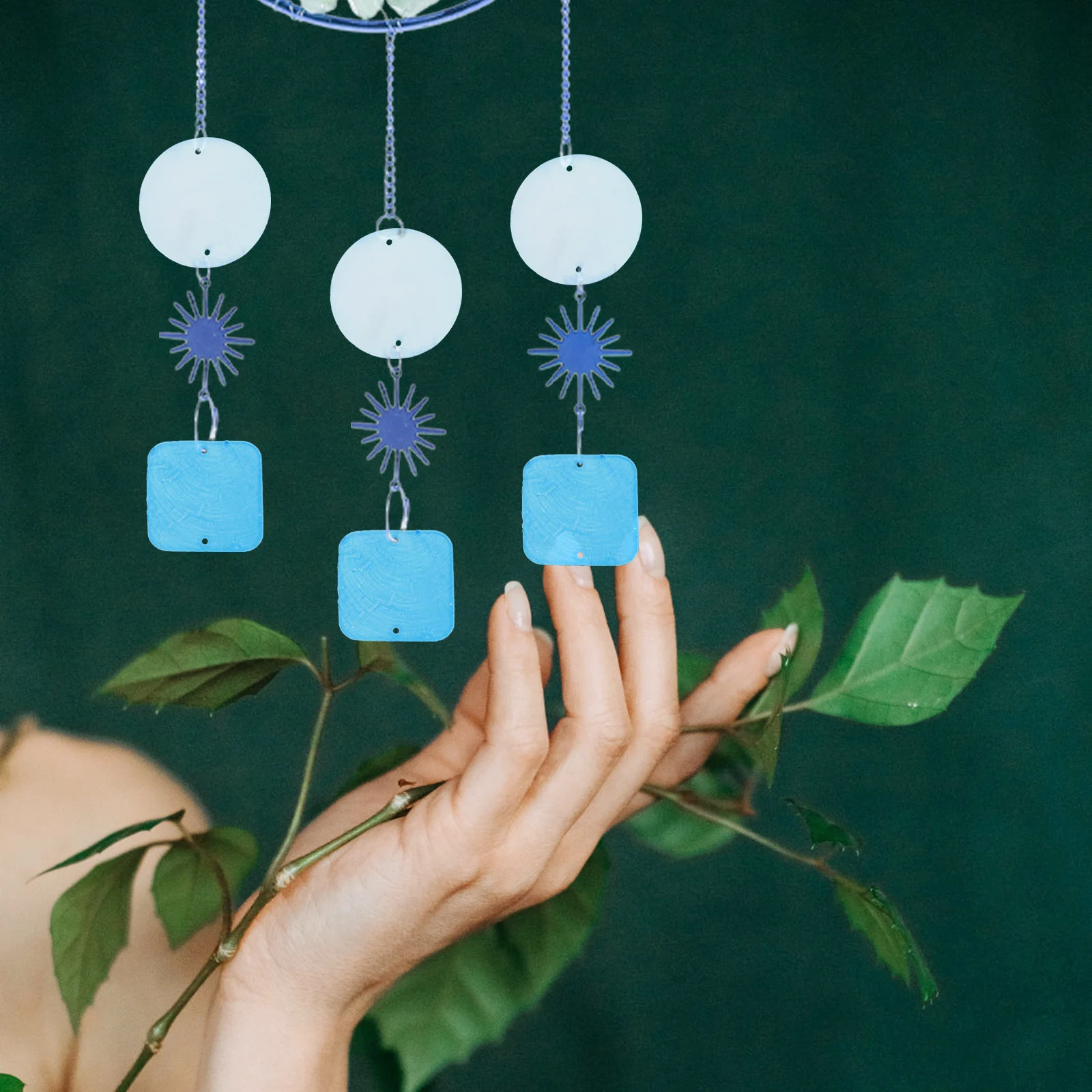 1 set Blue Shell Wind Chimes Round 5cm Slices Square 4.3cm Flat Pendants DIY Craft Making Project Shells Beads Home Decor
1 set Blue Shell Wind Chimes Round 5cm Slices Square 4.3cm Flat Pendants DIY Craft Making Project Shells Beads Home Decor