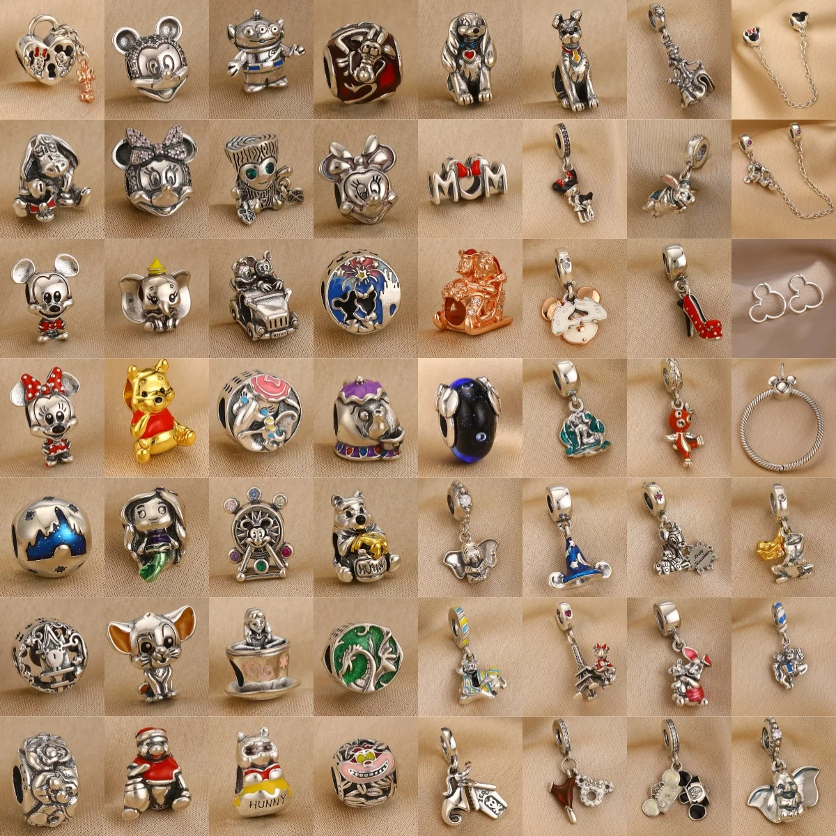 New 925 Silver Cute Animal Bead Flying Elephant, Donkey, Bear, Princess Pendant, European Bracelet DIY Fashion Charm Jewelry
New 925 Silver Cute Animal Bead Flying Elephant, Donkey, Bear, Princess Pendant, European Bracelet DIY Fashion Charm Jewelry
