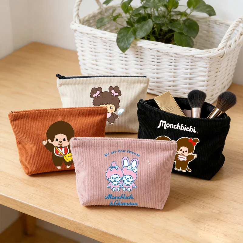 Monchhichi Woman Corduroy Makeup Bag Female Cute Toiletry Bags Girl Kawaii Travel Portable Zipper Storage Wash Bag Birthday Gift
Monchhichi Woman Corduroy Makeup Bag Female Cute Toiletry Bags Girl Kawaii Travel Portable Zipper Storage Wash Bag Birthday Gift