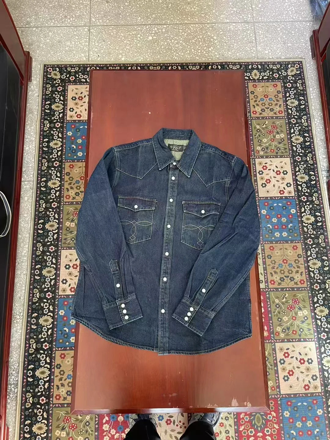 FDMTD Thiened Classic Waed Denim irt Men's Stand Fit Long Sve Button up Casual irt Youth Pure Color Spring Autumn
FDMTD Thiened Classic Waed Denim irt Men's Stand Fit Long Sve Button up Casual irt Youth Pure Color Spring Autumn