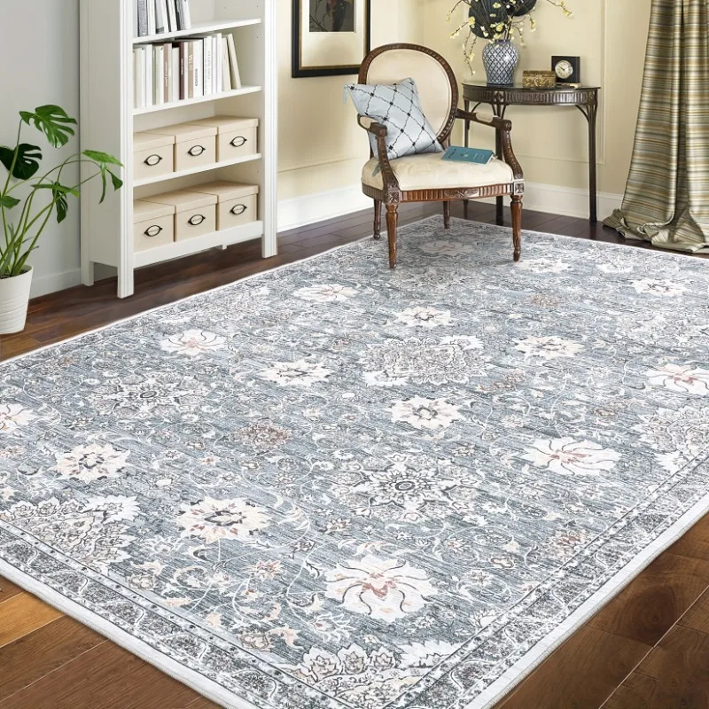 Area Rugs Washable Non-Slip Kid & Pet Friendly Living Room Carpet Vintage Floral Foldable Area Rug for Bedroom Home Decor
Area Rugs Washable Non-Slip Kid & Pet Friendly Living Room Carpet Vintage Floral Foldable Area Rug for Bedroom Home Decor