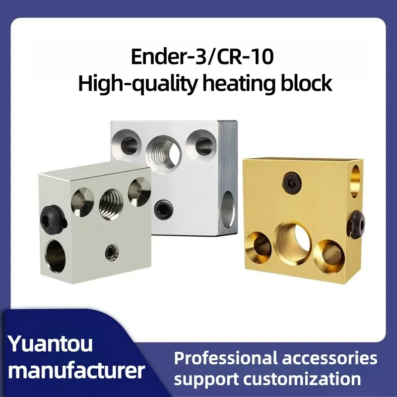 Блок с подогревом CR10, биметаллический горло, детали 3D-принтера, алюминиевая латунная медь для экструдера Ender 3, детали комплекта Hotend
Блок с подогревом CR10, биметаллический горло, детали 3D-принтера, алюминиевая латунная медь для экструдера Ender 3, детали комплекта Hotend