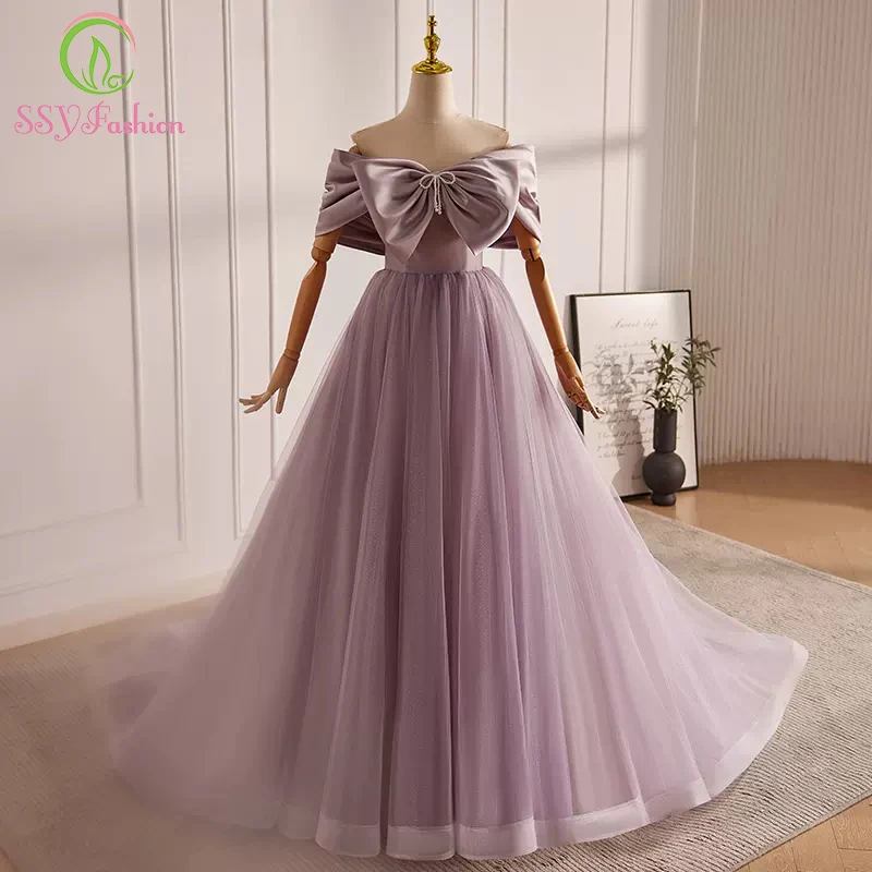 Женское романтичное вечернее платье SSYFashion, простое фатиновое платье-трапеция в романтическом стиле, элегантное строгое платье для банкета
Женское романтичное вечернее платье SSYFashion, простое фатиновое платье-трапеция в романтическом стиле, элегантное строгое платье для банкета