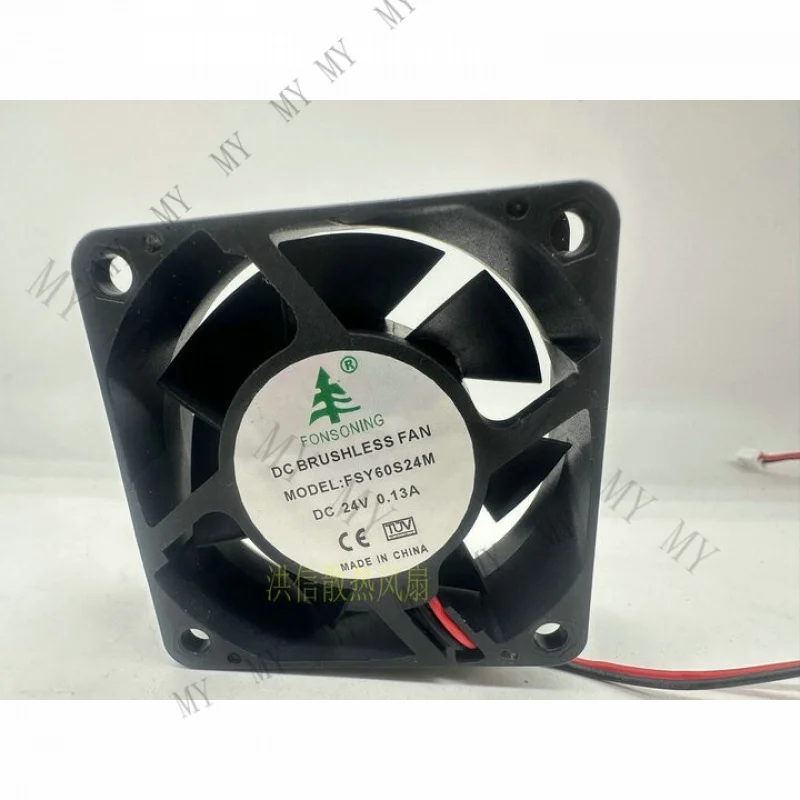 TT 1 pcs for FONSONING FSY60S24M 6025 24V 0.13A 2-wire inverter cooling fan
TT 1 pcs for FONSONING FSY60S24M 6025 24V 0.13A 2-wire inverter cooling fan