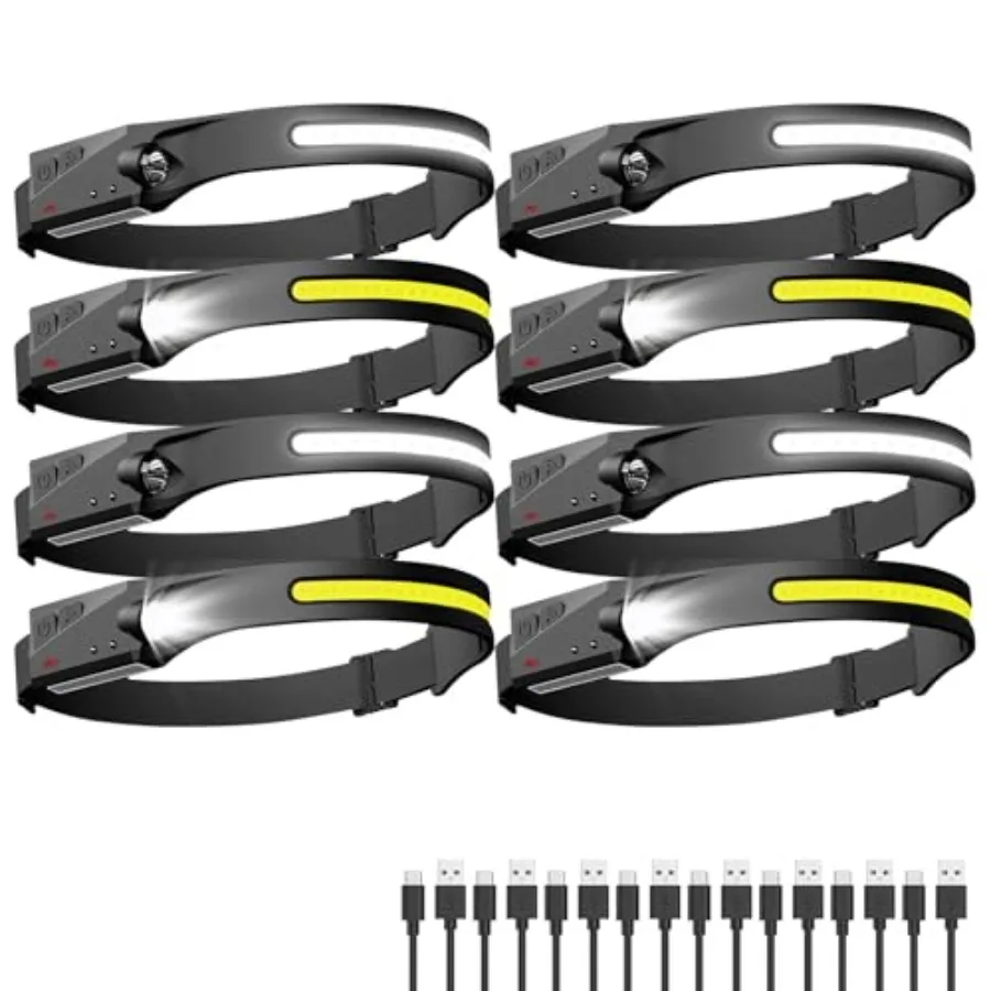 Headlamp Rechargeable LED Headlight Flashlight Super Bright with 230° Wide Beam 5 Modes Waterproof Head Lamp for Outdoor Hiking
Headlamp Rechargeable LED Headlight Flashlight Super Bright with 230° Wide Beam 5 Modes Waterproof Head Lamp for Outdoor Hiking