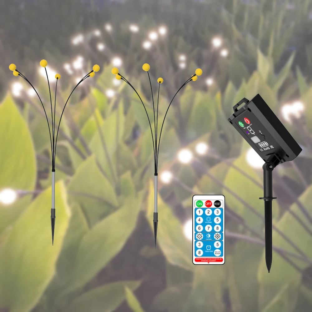 Solar Firefly Swing Light Waterproof Fairy Lighting Lamp USB Rechargeable Remote Control Romantic Garden Decoration
Solar Firefly Swing Light Waterproof Fairy Lighting Lamp USB Rechargeable Remote Control Romantic Garden Decoration