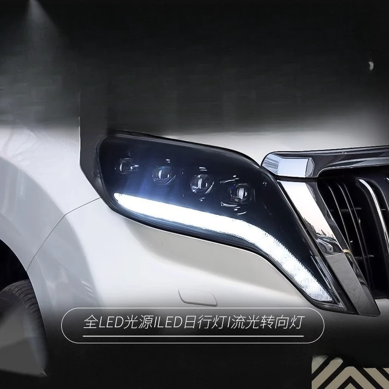 Suitable for Overbearing New Headlight Assembly Prado Modified Racing LED Daytime Running Light Crystal Lens Flowing Turn Signal
Suitable for Overbearing New Headlight Assembly Prado Modified Racing LED Daytime Running Light Crystal Lens Flowing Turn Signal