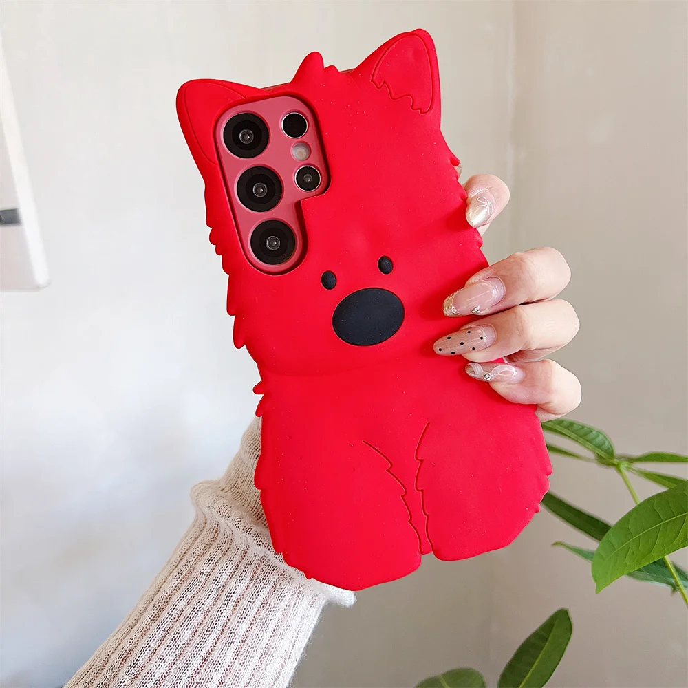 S26 Ultra Funny Kawaii 3D Red Westie Puppy Phone Case for SamSung Galaxy S25 S24 S23 A57 A56 Soft Silicone Dog Protective Cover
S26 Ultra Funny Kawaii 3D Red Westie Puppy Phone Case for SamSung Galaxy S25 S24 S23 A57 A56 Soft Silicone Dog Protective Cover