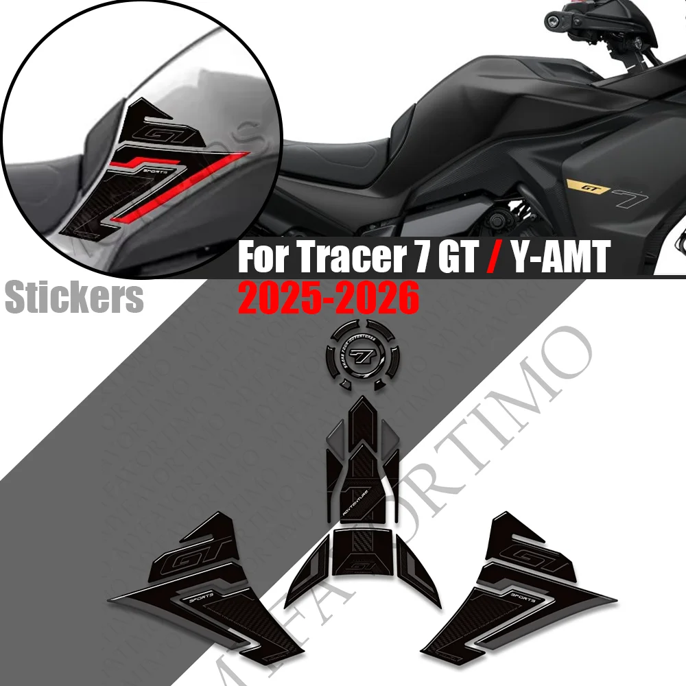 Motorcycle Fairing Fender Tank Pad Fuel Cap Knee Protector 3D Stickers Decals Kit For Yamaha Tracer 7 GT 7GT Y-AMT 2025 2026
Motorcycle Fairing Fender Tank Pad Fuel Cap Knee Protector 3D Stickers Decals Kit For Yamaha Tracer 7 GT 7GT Y-AMT 2025 2026