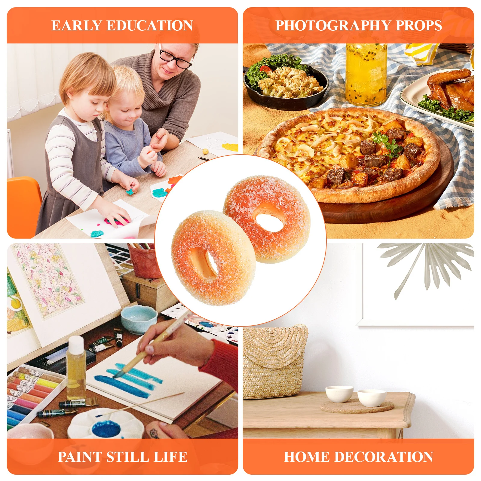 5Pcs Realistic Artificial Donut Food Props Photography Accessories Sideboard Display Decoration Artificial Donut
5Pcs Realistic Artificial Donut Food Props Photography Accessories Sideboard Display Decoration Artificial Donut